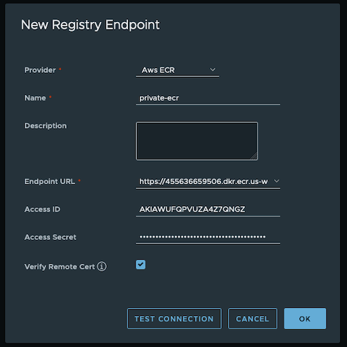 Harbor private ecr proxy